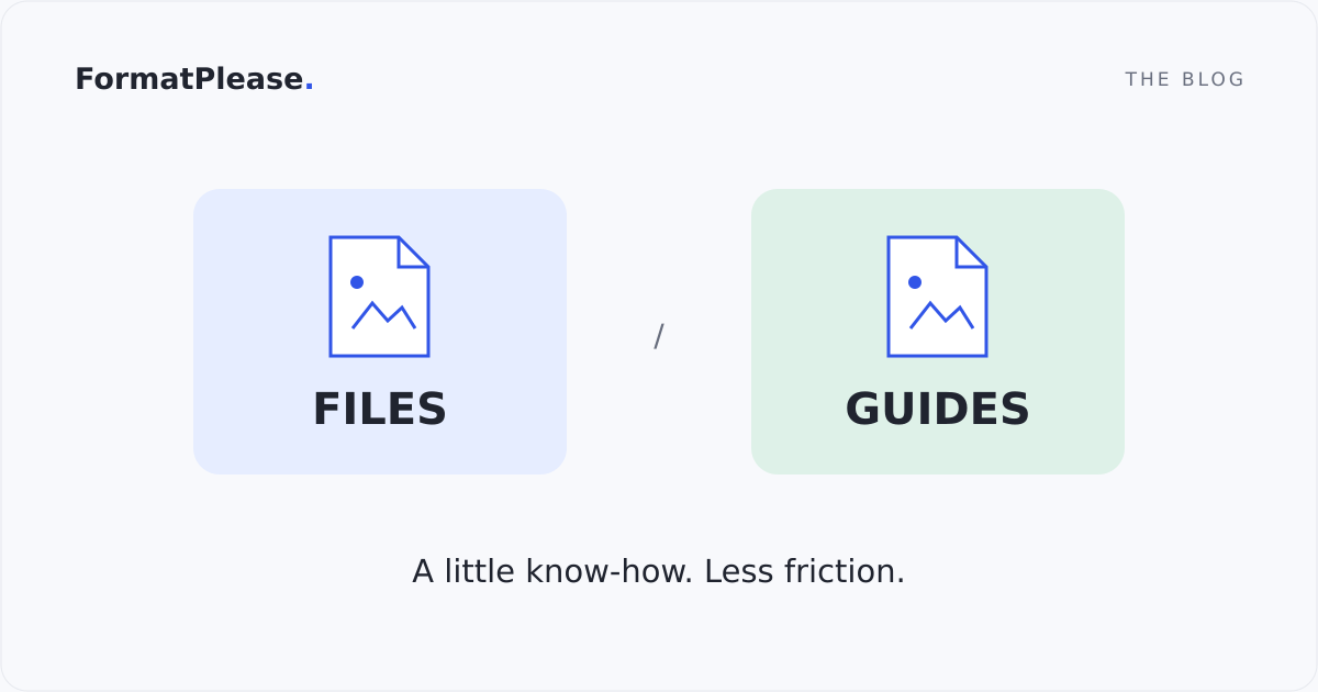 FormatPlease guides to file formats